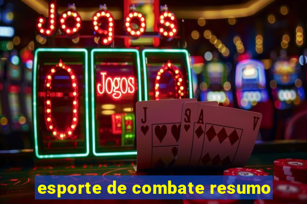 esporte de combate resumo